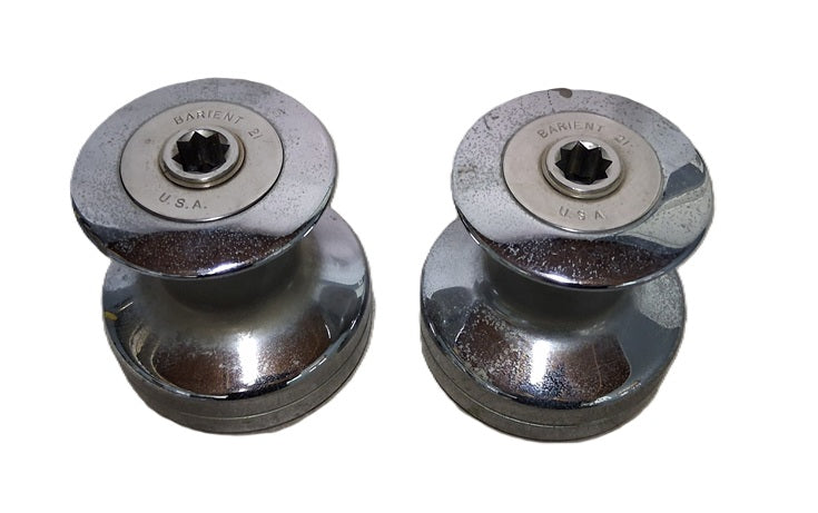 Barient 21 Stainless Steel 2 Speed Sailing Winches (Pair)