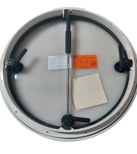 Bomar 20" Translucent White "P-Style" Aluminum Round Hatch N1139-10PX7-WHT