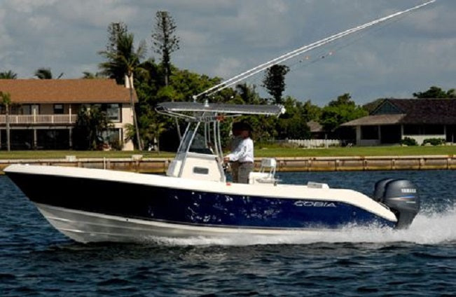 Cobia Boats 206/216 CC Sunbrella Charcoal Grey T-Top Canvas