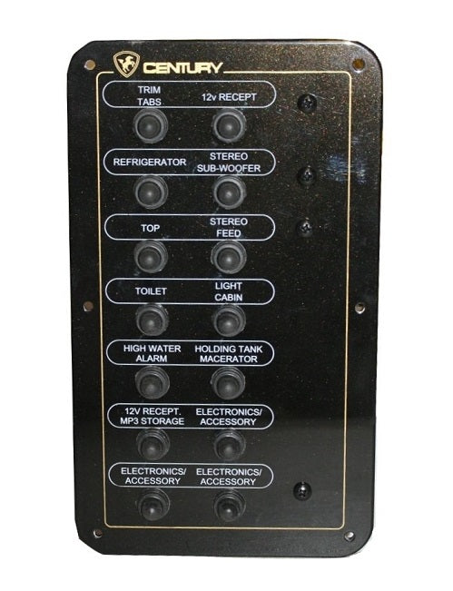 2007 Century Boats Cabin & Accessory 14 Breaker Panel 240-05052-P