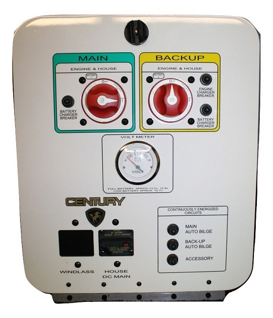 Century Boats 2400 Center Console & Walk Around Single Engine Battery Switch & Breaker Panel 56200684/56200735