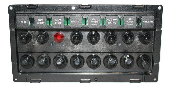 Century Boats 2400/2600/2900/3200 Center Console, 2900 Express, & 3200 Off-Shore Helm Switch Panel 56200884-PAN-SWT