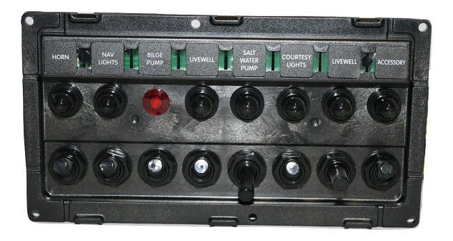 2009 Century Boats 2200/2400 Center Console Helm Switch Panel 56200885-PAN-SWT