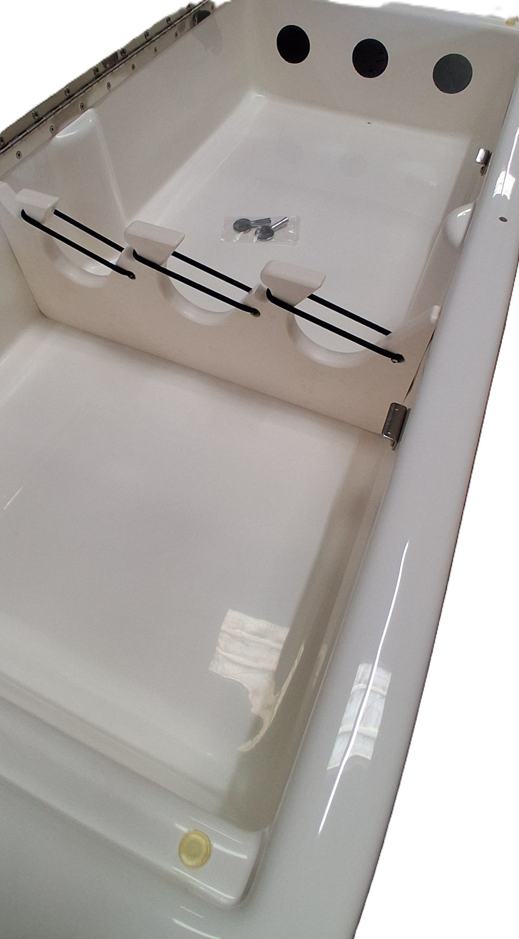Century Boats 54" Locking Gunwale Rod Holder and Storage Box Pair Port 54100436 Starboard 54100437