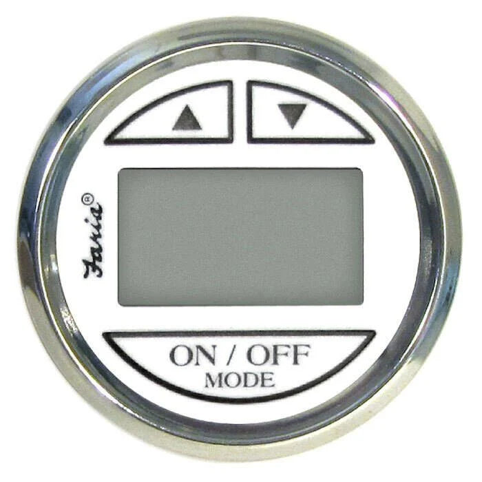Marpac Premier Digital Depth Sounder, White Face, Chrome Bezel, In-Hull Transducer 7-2495 (Copy)