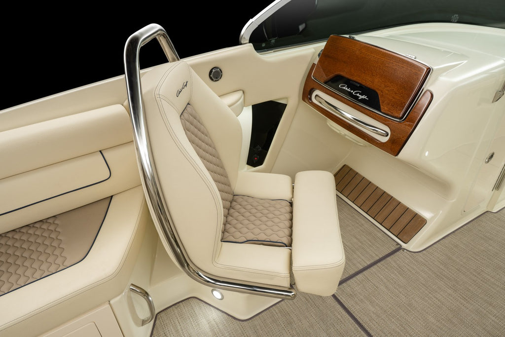 Chris-Craft 25 Launch GT Helm And Glove Box 3 Piece Mahogany Accent Panel Kit