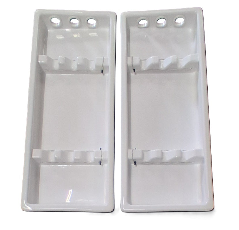 Erwin Cole 3 Rod 50" Gunwale Rod Holder Box Pair 28251