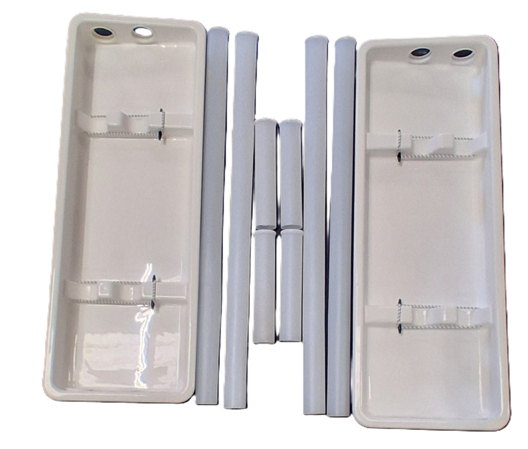 Jet Technologies 2 Rod 42" Gunwale Rod Holder Box Pair 10272-58