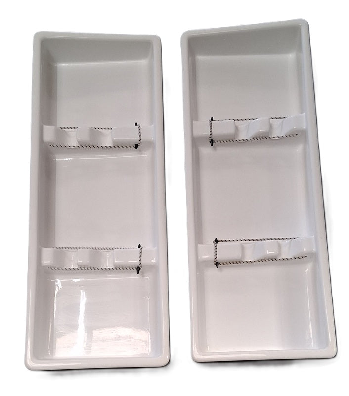 Jet Technologies 2 Rod 43" Gunwale Rod Holder Box Pair 5712-104