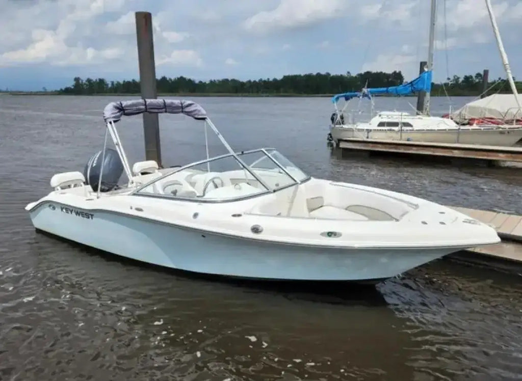 Key West Boats 211 DC Sunbrella Toast Bimini Top & Boot w/ Kit 2149