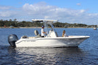 Key West Boats 219 FS CC w/ T-Top Silver Grey Mooring Cover KW1085 2746MT
