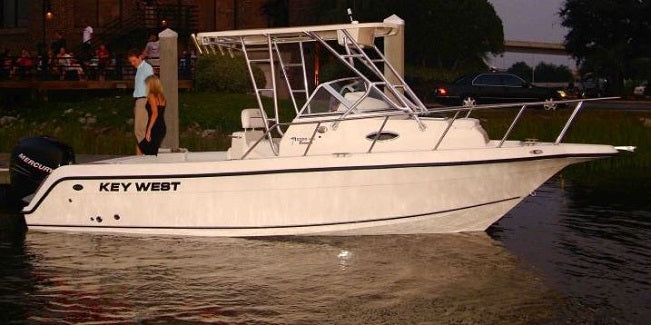 Key West Boats 2300 WA Silver Grey Mooring Cover 2725M