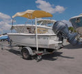 Key West Boats 176 / 186 CC Sunbrella Toast Bimini Top w/ Boot Kit 2132ASR2
