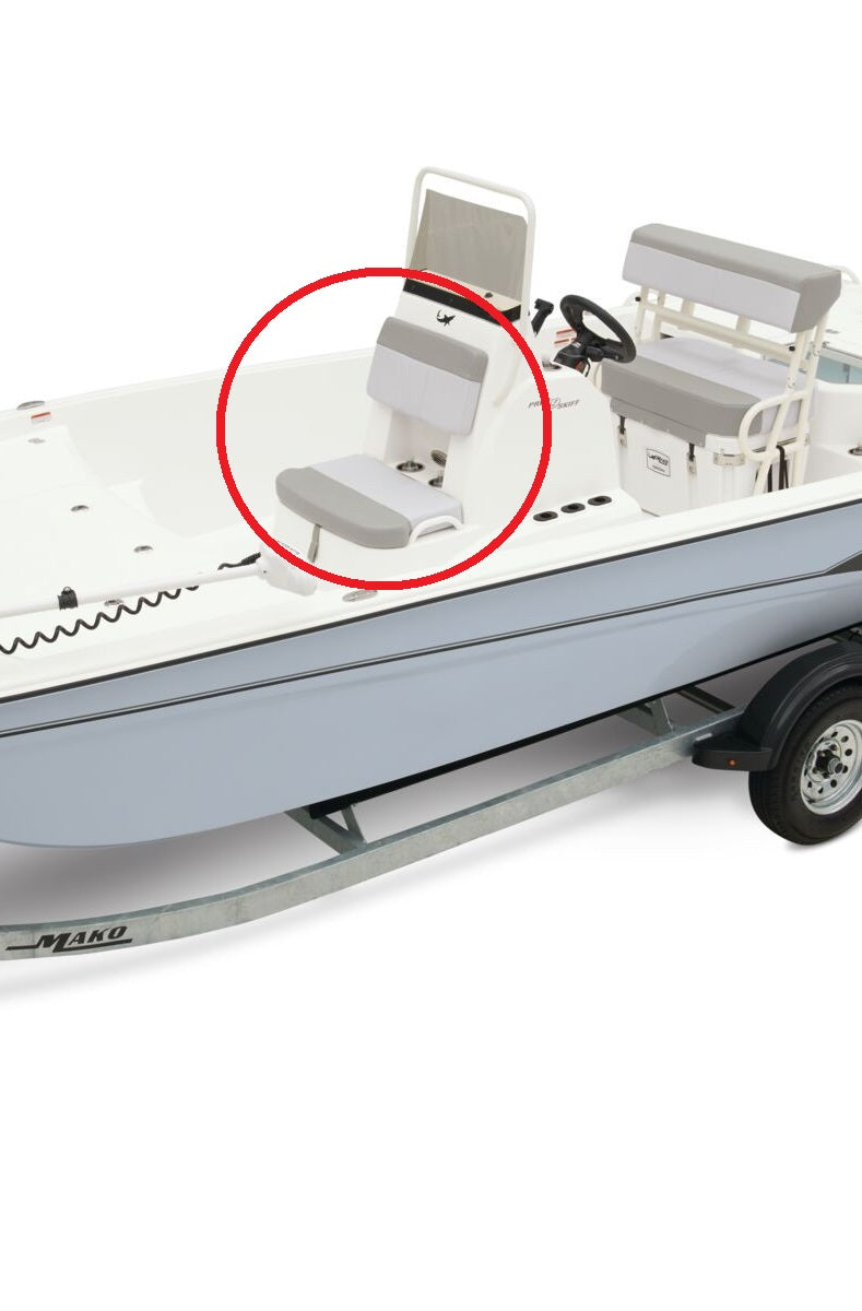 Mako Boats Pro Skiff 19 CC Forward Console Seat Bottom & Backrest Tan/White