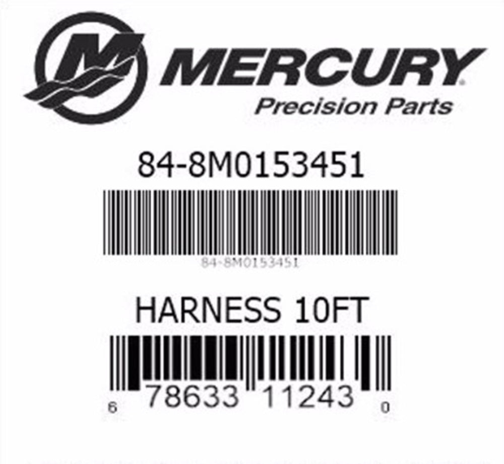 Mercury Marine 10' Umbilical Engine Harness 8M0153451 / 8M210087