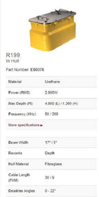 Raymarine R199 In-Hull Commercial X-Ducer Kit E66076
