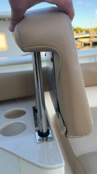 Scout Boats Stainless Steel Bow Seatback Backrest Bracket