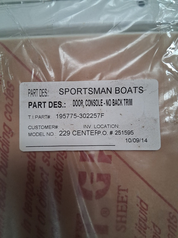 Sportsman Boats Heritage 229 Center Console Door 195775-302257F