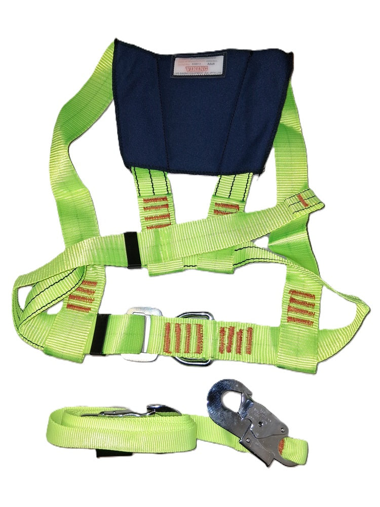 Viking Full Body All Purpose Harness Adult With Shock Absorbing Lanyards