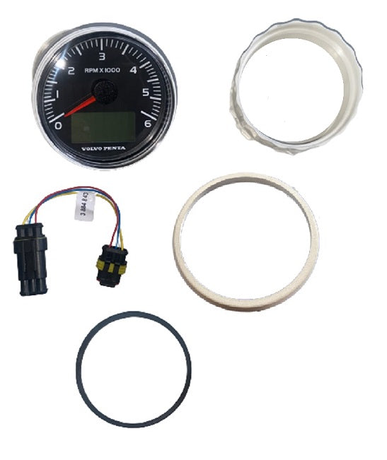 Volvo Penta EVC-C 0-6000 RPM Tachometer Gauge Kit 21628158
