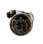 Volvo Penta EVC Black Temperature Thermometer Gauge w/ Chrome Bezel 874918