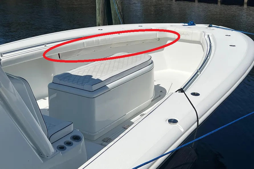 Yellowfin 42 White Bow Shelf Cover Set (Pair) 9641202